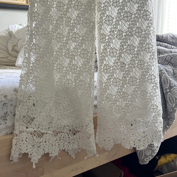 White Lace Jumpsuit - Picture 2 of 3